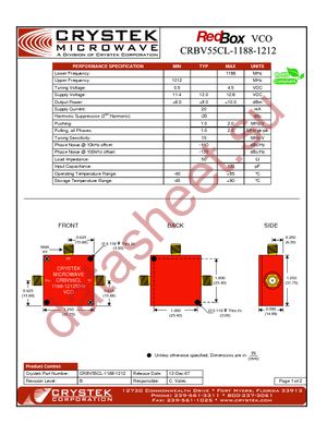 CRBV55CL-1188-1212 datasheet  